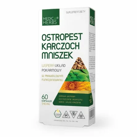 Ostropest karczoch mniszek suplement diety